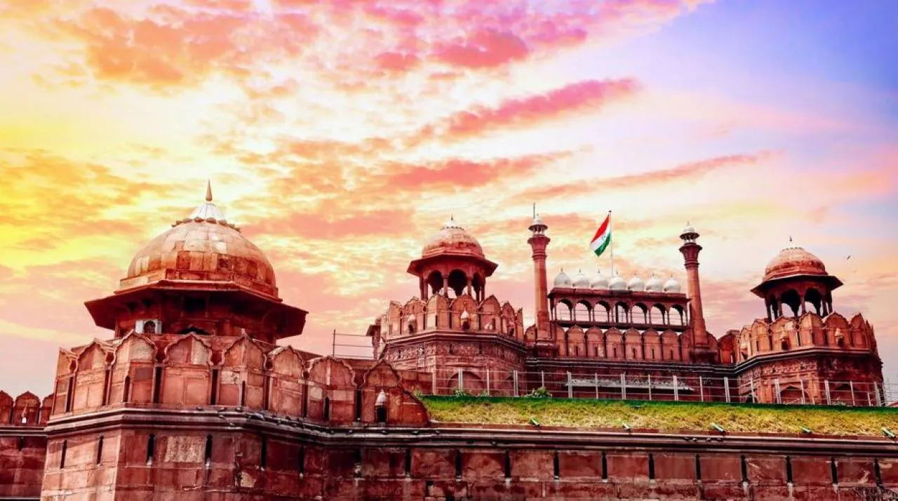 Red Fort at sunset
